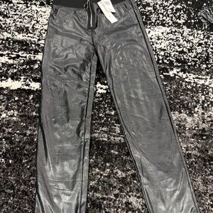 Brand new.Mia NY black faux leather pants with tag